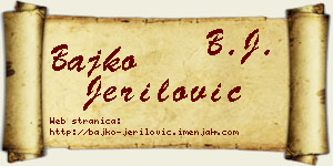 Bajko Jerilović vizit kartica